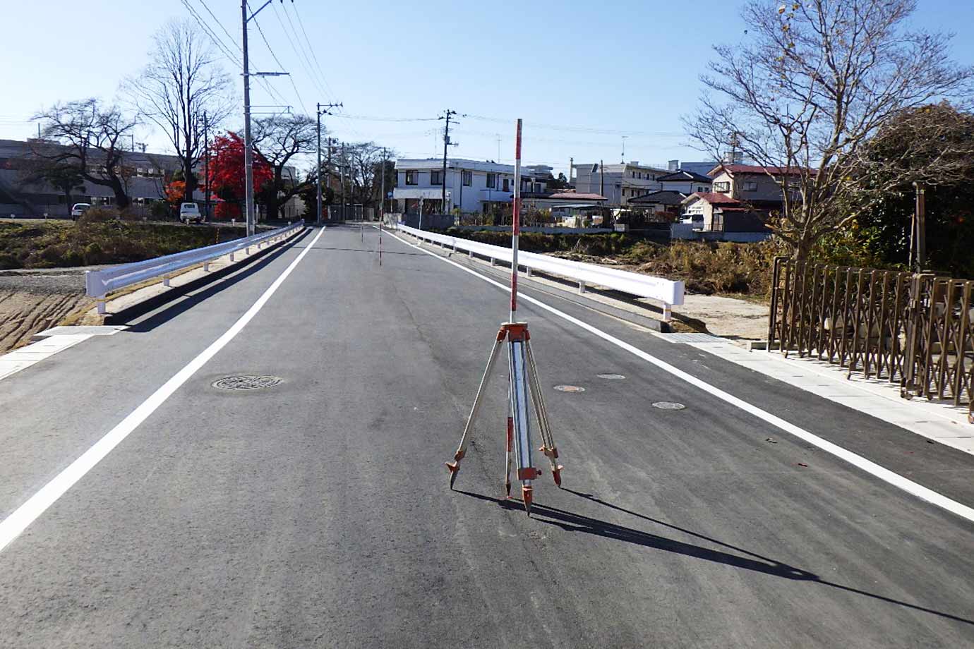 平晋建設株式会社施工事例 下河原上川原線 道路改良工事 竣工